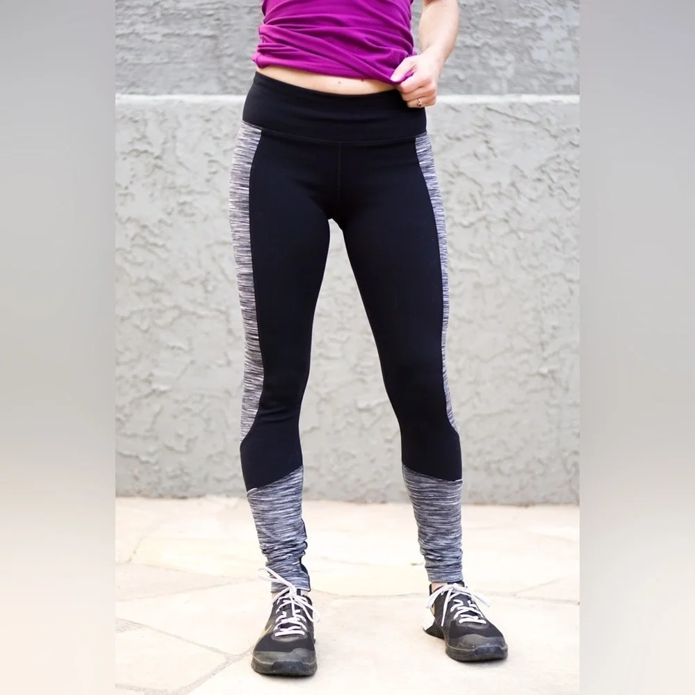 Sweaty Betty Trail Tights leggings mid rise black back pocket size XS